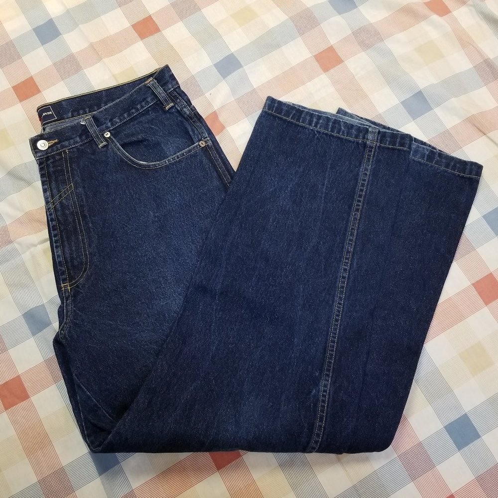 Vintage Phat Farm Men's Denim Carpenter Jeans 36x34 Russell Simmons 1990s EUC